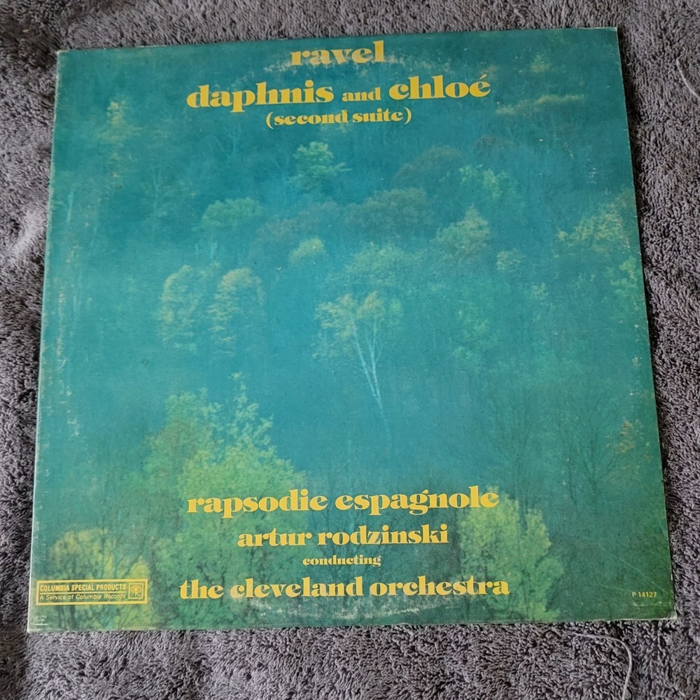 Ravel rapsodie‎ espagnole daphnis & chloe second suite 1977 CBS P 14127 album